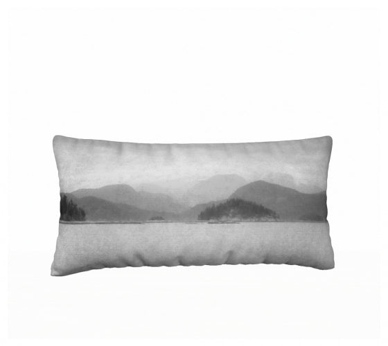 Pacific Mist 24" x 12" Throw Pillow Cover