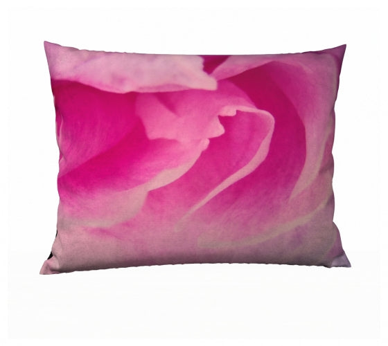 Rose Petal Kiss 24" x 12" Throw Pillow Cover