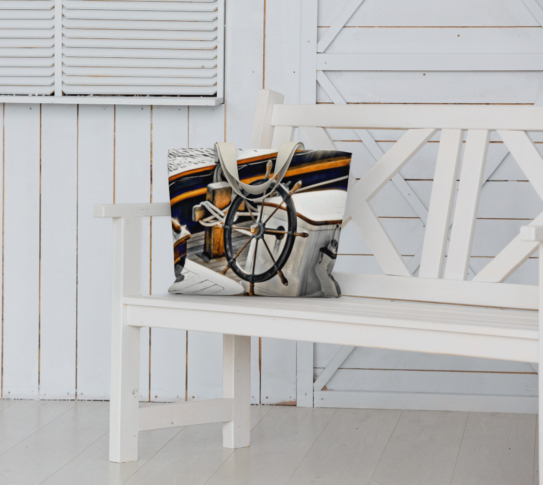 Van Isle Goddess Sailboat Dream oversized Market Tote.