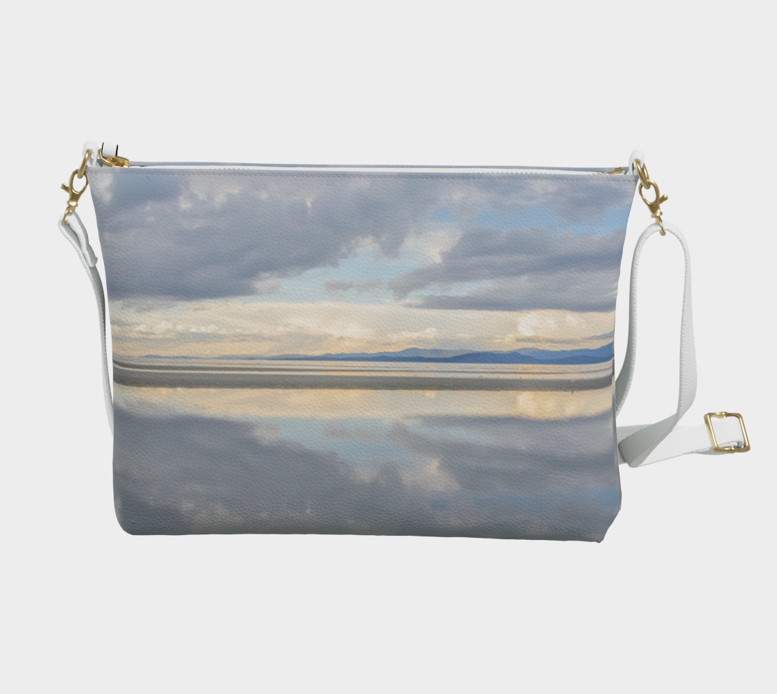 Light Language Parksville Beach Vegan Leather Crossbody Purse