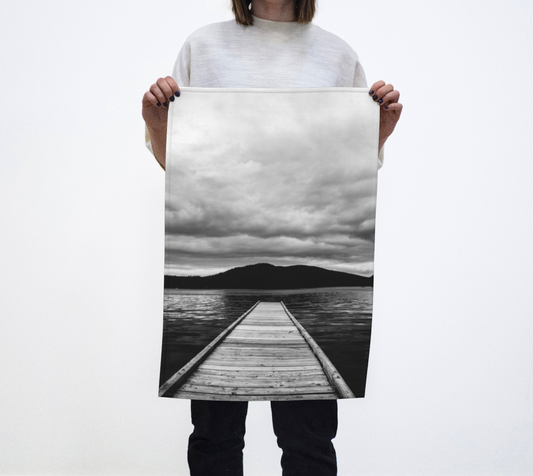 Ocean Pier Musgrave Landing Tea Towels Salt Spring Island photography by Roxy Hurtubise VanIsleGoddess.com