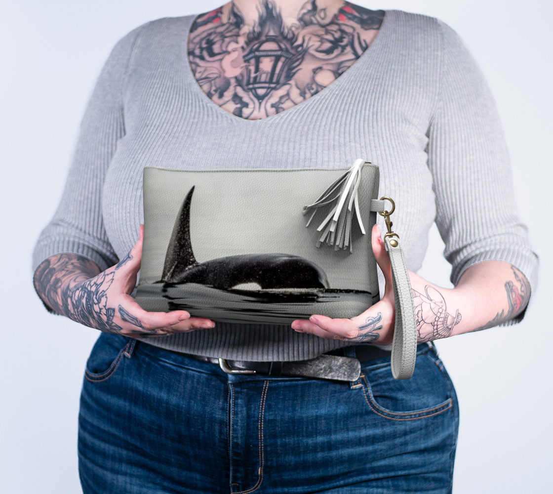 Orca Spray Vegan Leather Makeup Bag