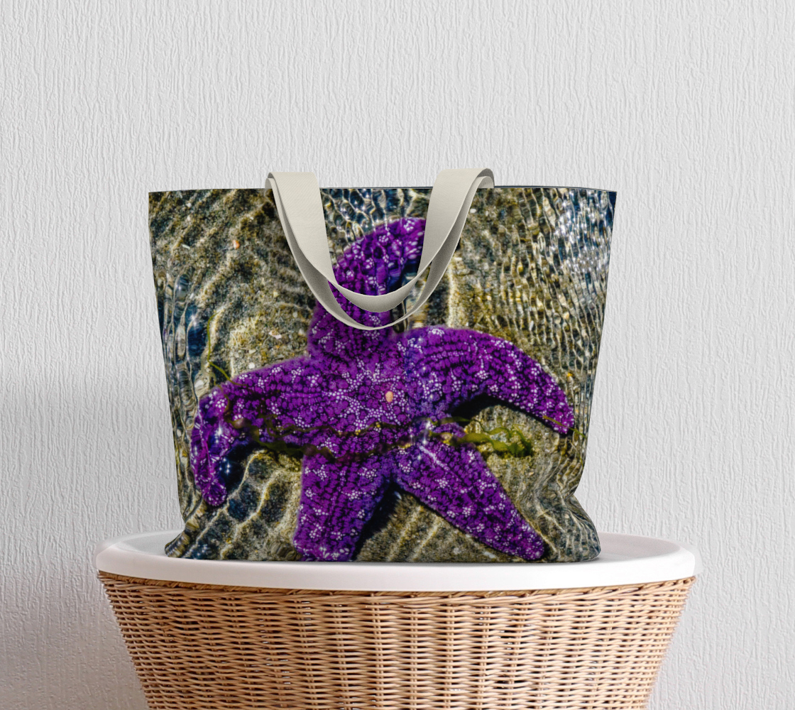 Van Isle Goddess Last Day in May Starfish oversized Market Tote.