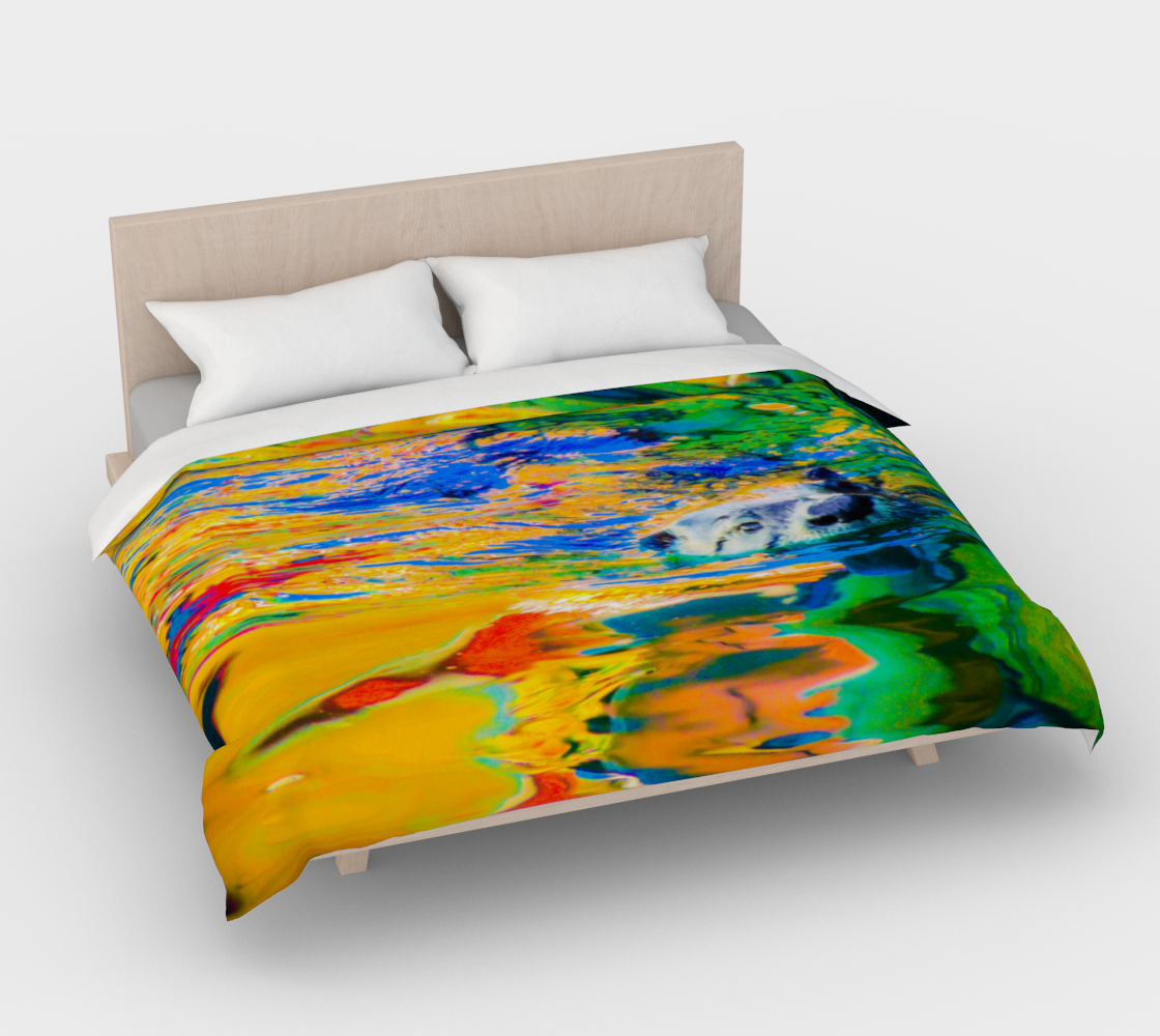 Otter Art Cotton Duvet Cover