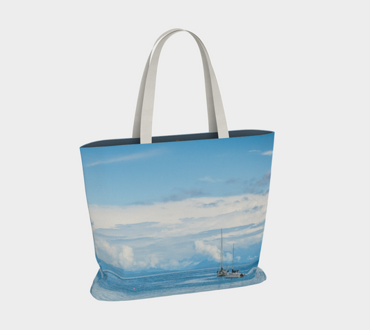 Azure Afternoon Market Tote Bag