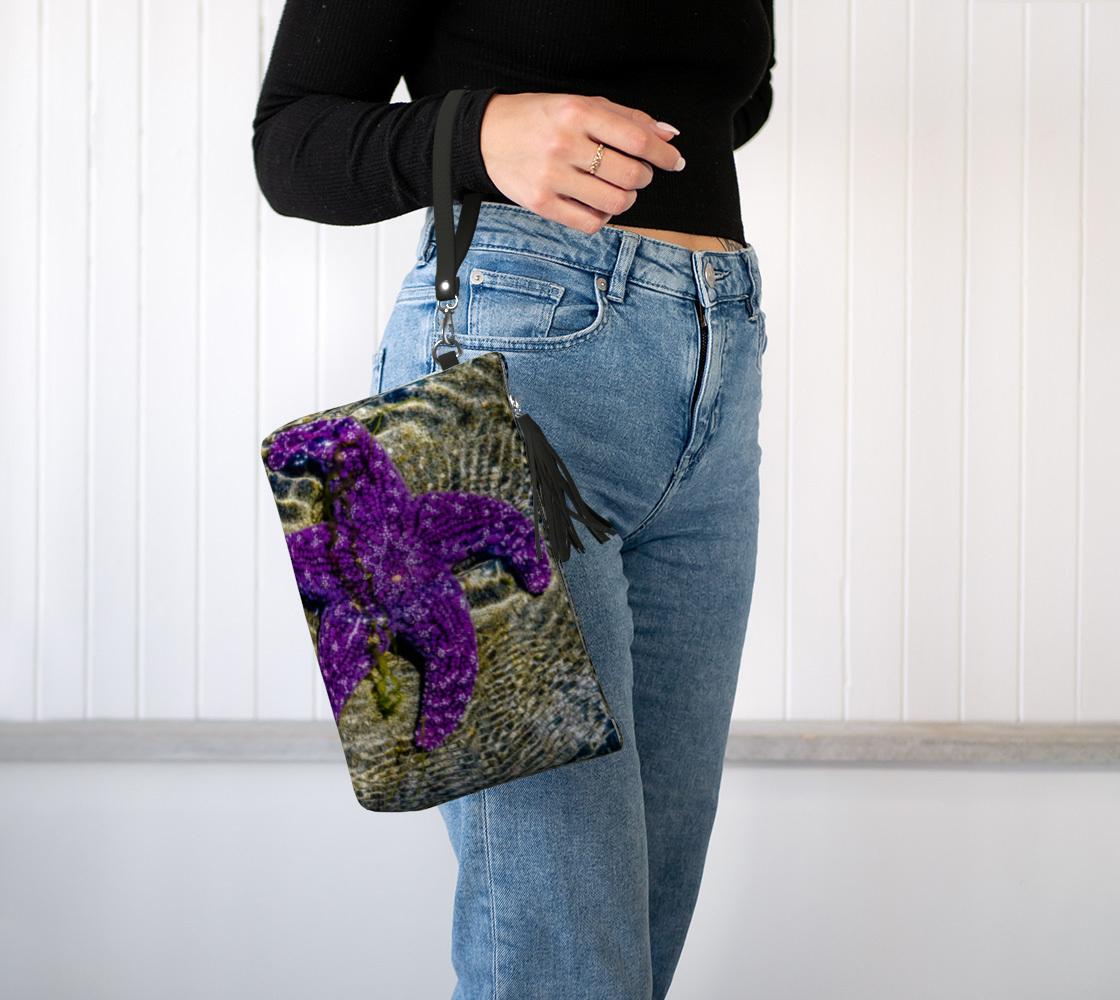 Amazing Starfish Vegan Leather Makeup Bag