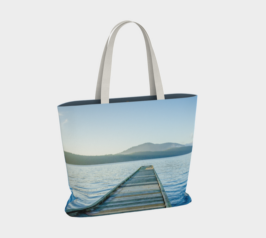 Van Isle Goddess Salt Spring Island Pier oversized Market Tote.