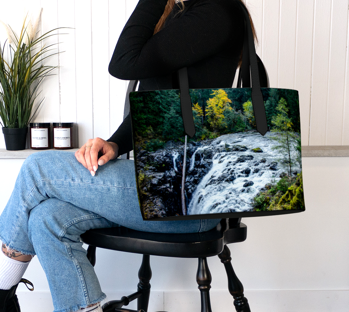 Englishman River Falls Vegan Leather Tote Bag