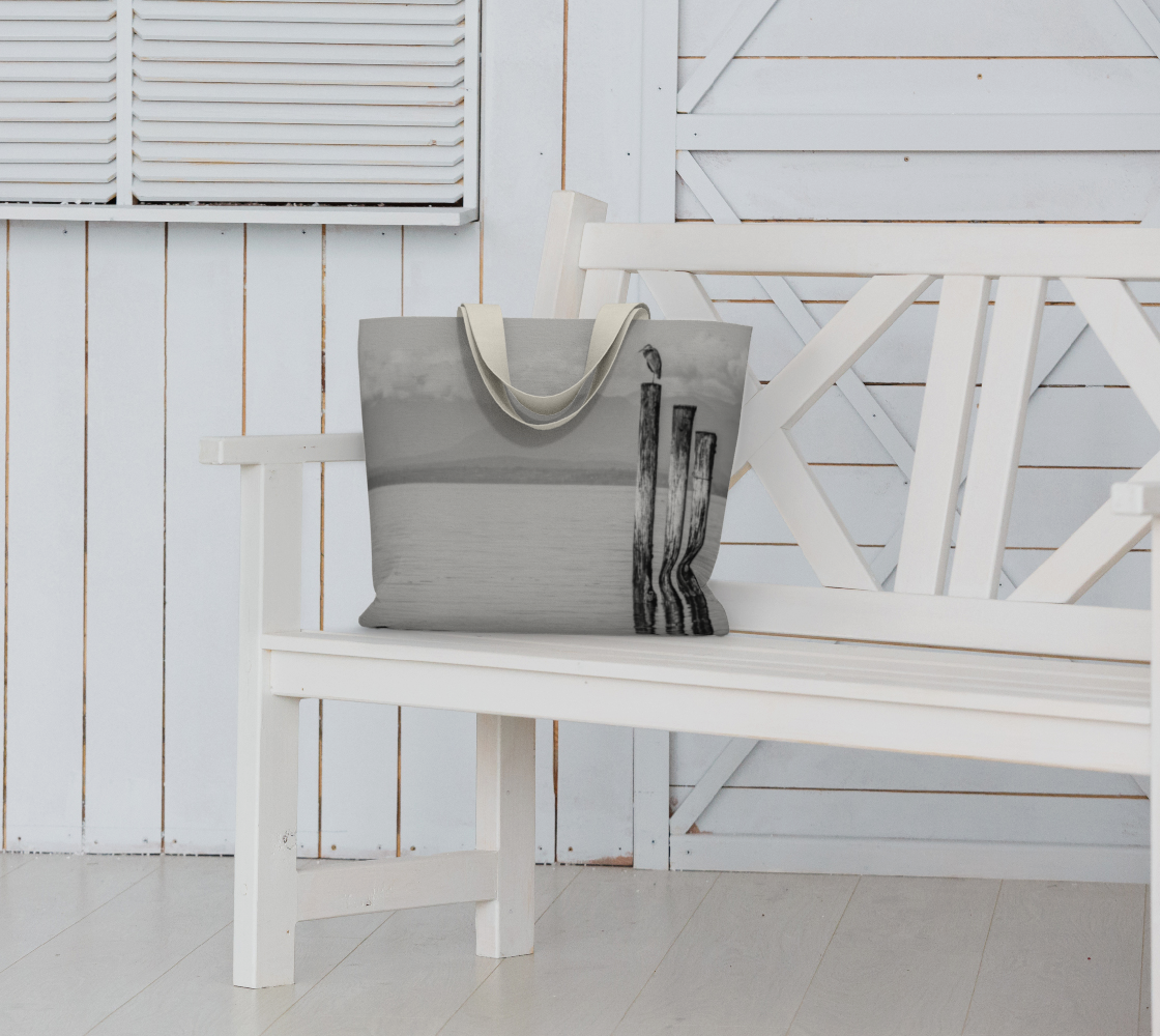 Van Isle Goddess Blue Heron Perch Market Tote