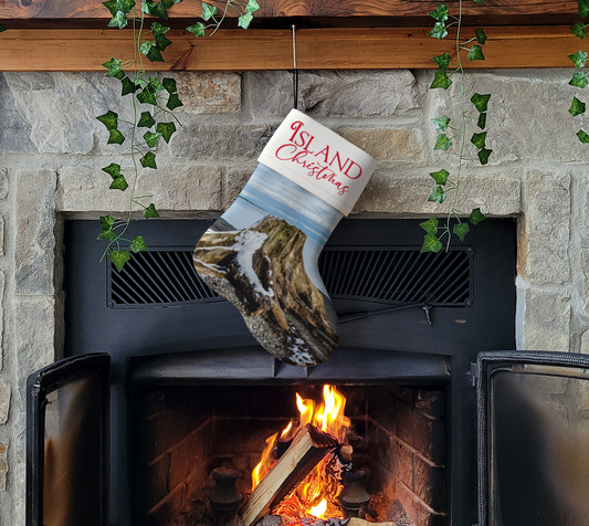 Island Christmas Holiday Stocking