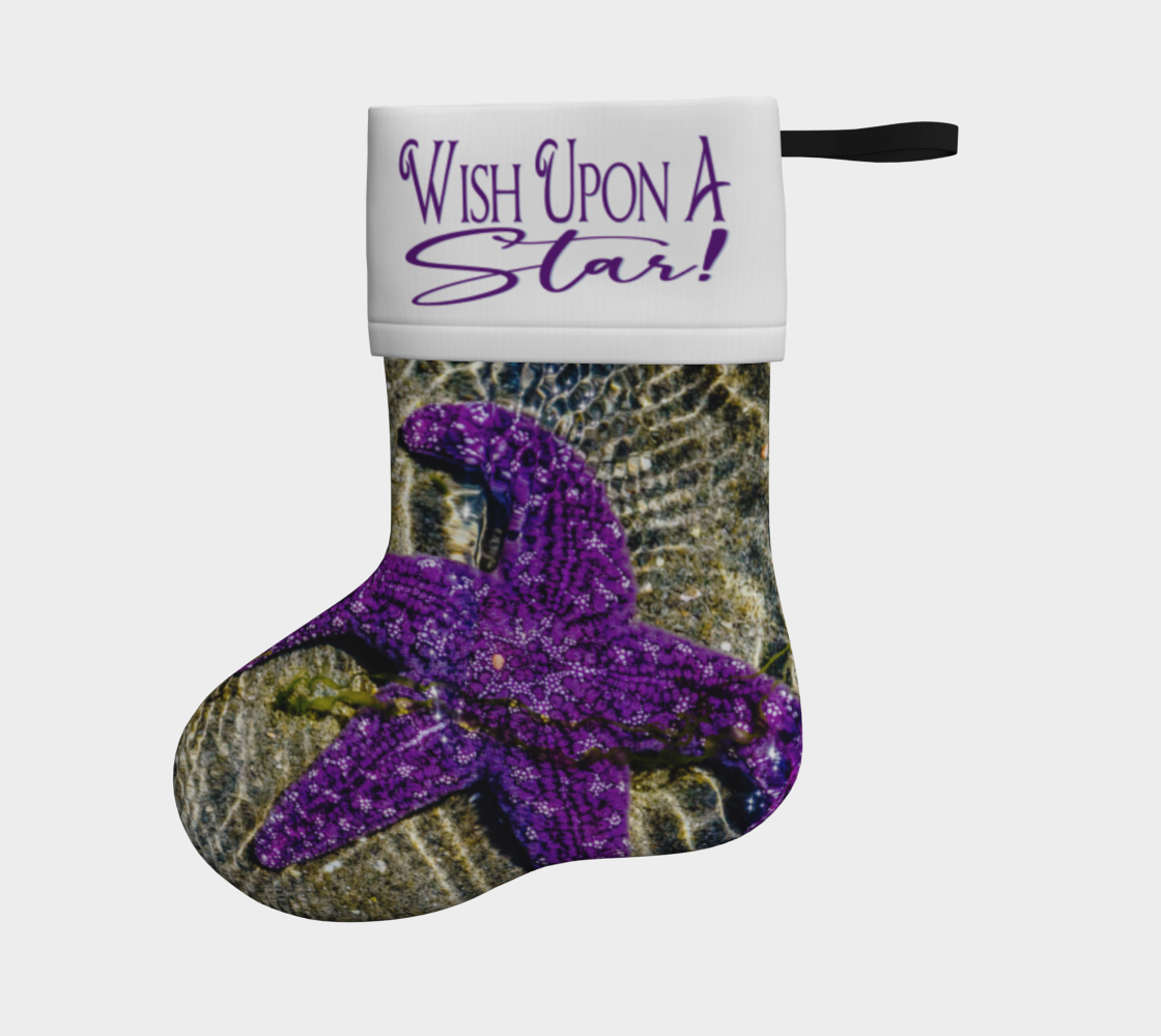 Wish Upon A Star Starfish Holiday Stocking