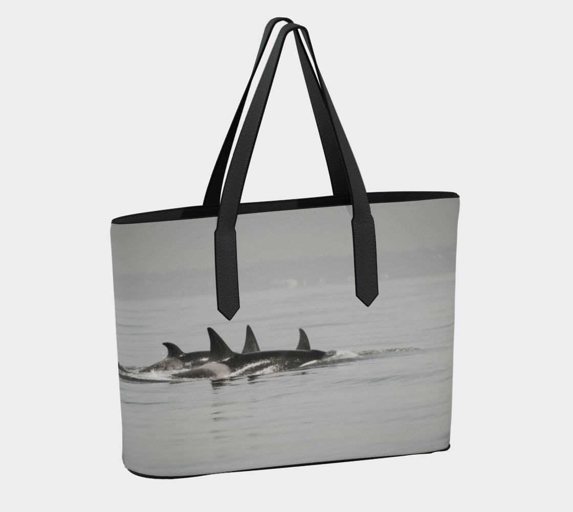 Orca Formation Vegan Leather Tote Bag