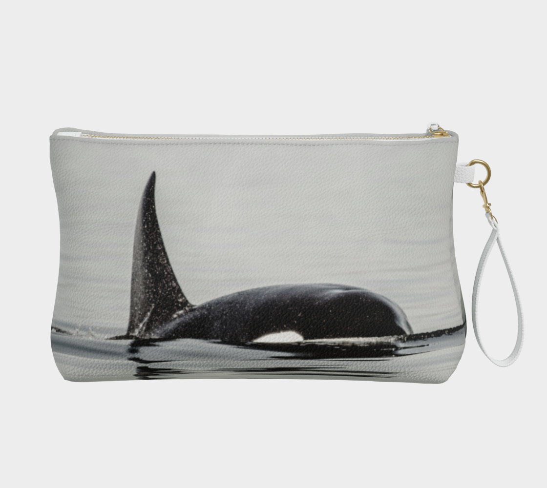 Orca Spray Vegan Leather Makeup Bag