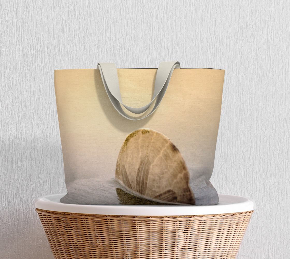 Van Isle Goddess Standing in the Glow Sand Dollar oversized Market Tote.