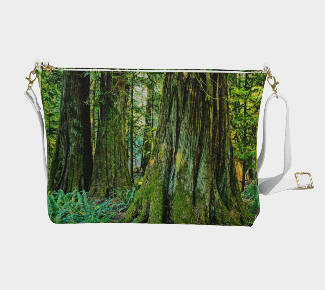 The Ancients Cathedral Grove Vegan Leather Crossbody Purse