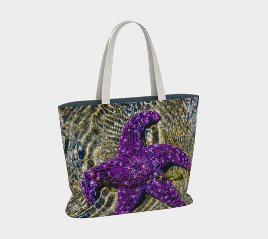 Van Isle Goddess Last Day in May Starfish oversized Market Tote.
