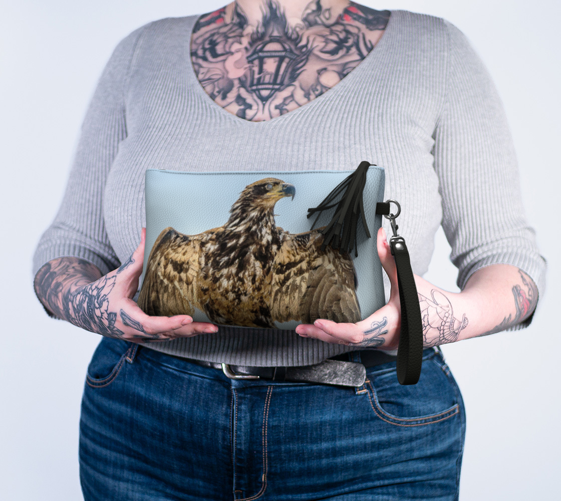 Thunderbird Eagle Vegan Leather Makeup Bag