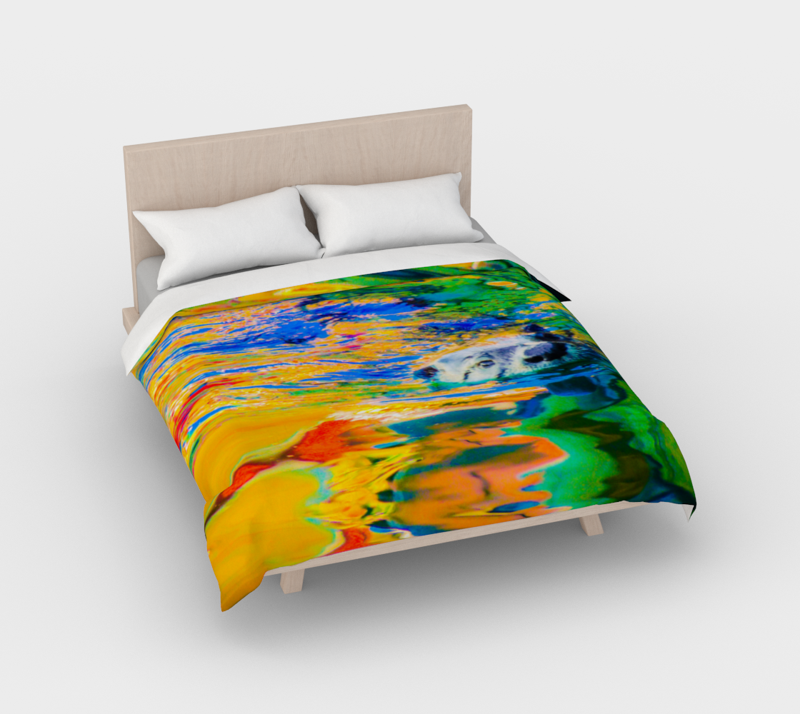 Otter Art Cotton Duvet Cover