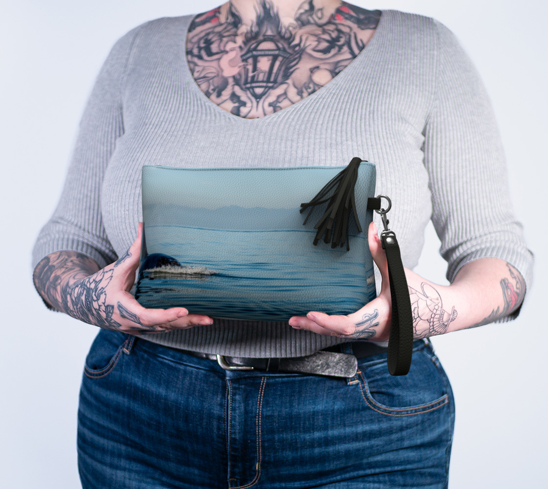 Orca Spray Vegan Leather Makeup Bag