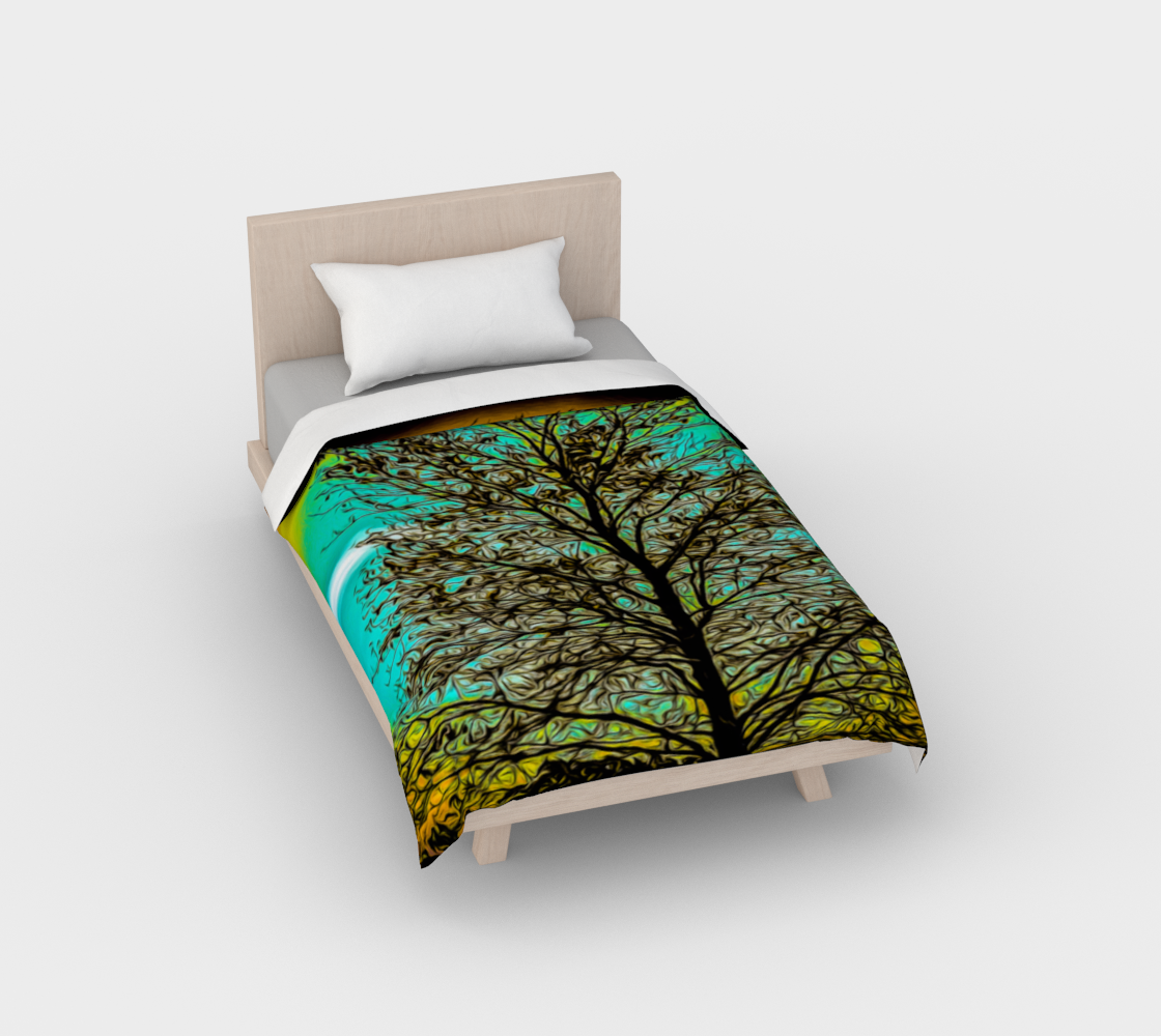 Island Tree Of Life Cotton Duvet Cover