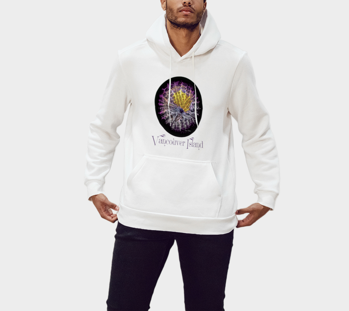 Spotlight Sand Dollar Vancouver Island Unisex Pullover Hoodie Your Van Isle Goddess unisex pullover hoodie is a great classic hoodie! Created with state of the art tri-tex material which is a non-shrink poly middle encased in two layers of ultra soft cotton face and lining