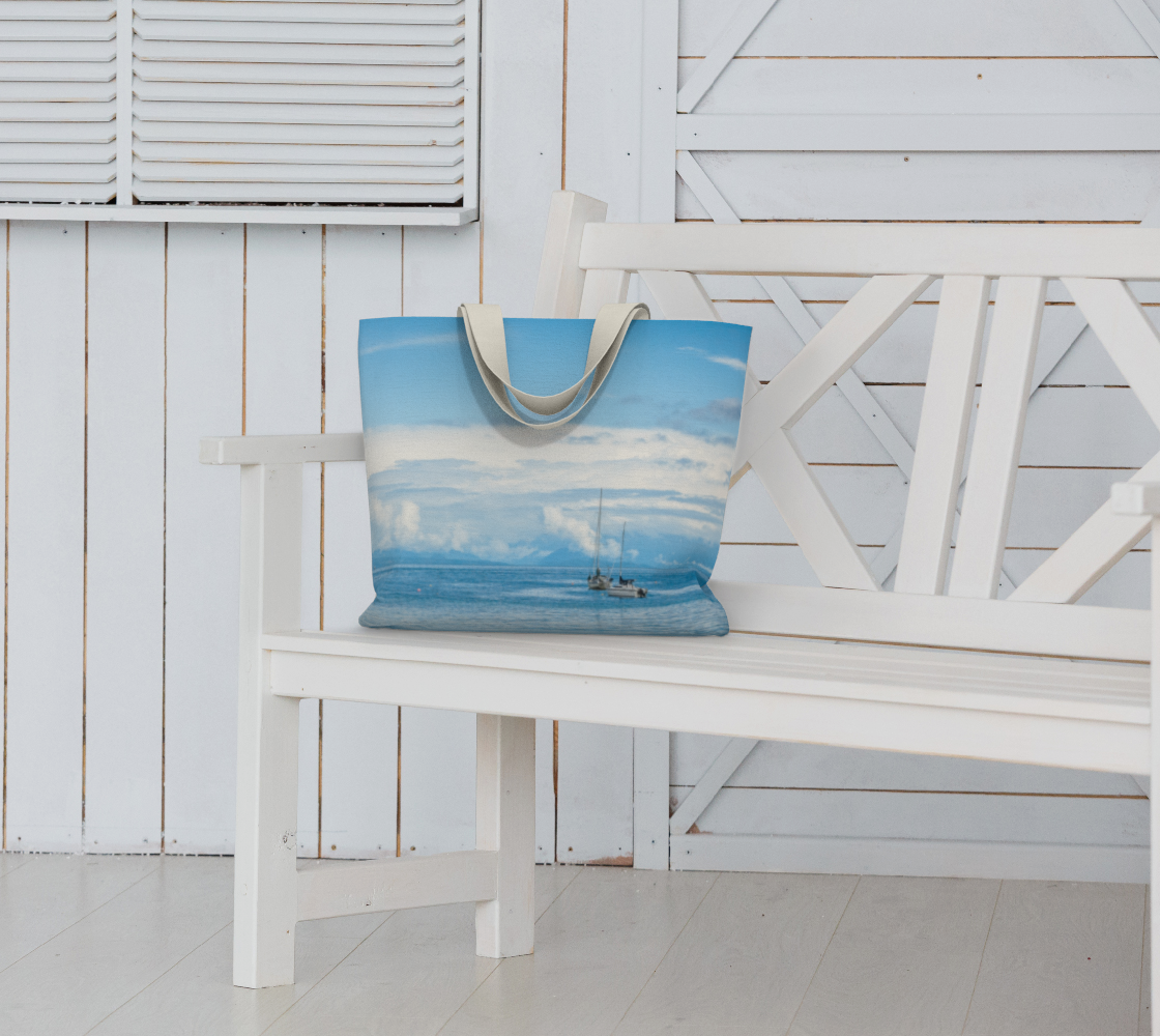 Azure Afternoon Market Tote Bag
