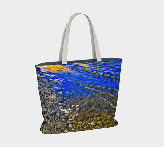 Van Isle Goddess Ebb and Flow oversized market tote.