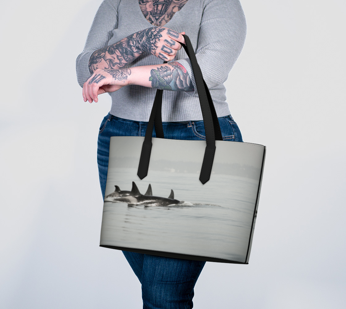 Orca Formation Vegan Leather Tote Bag
