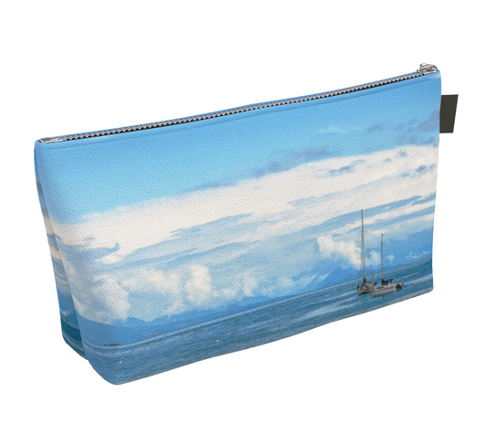Azure Afternoon Makeup Bag by Van Isle Goddess