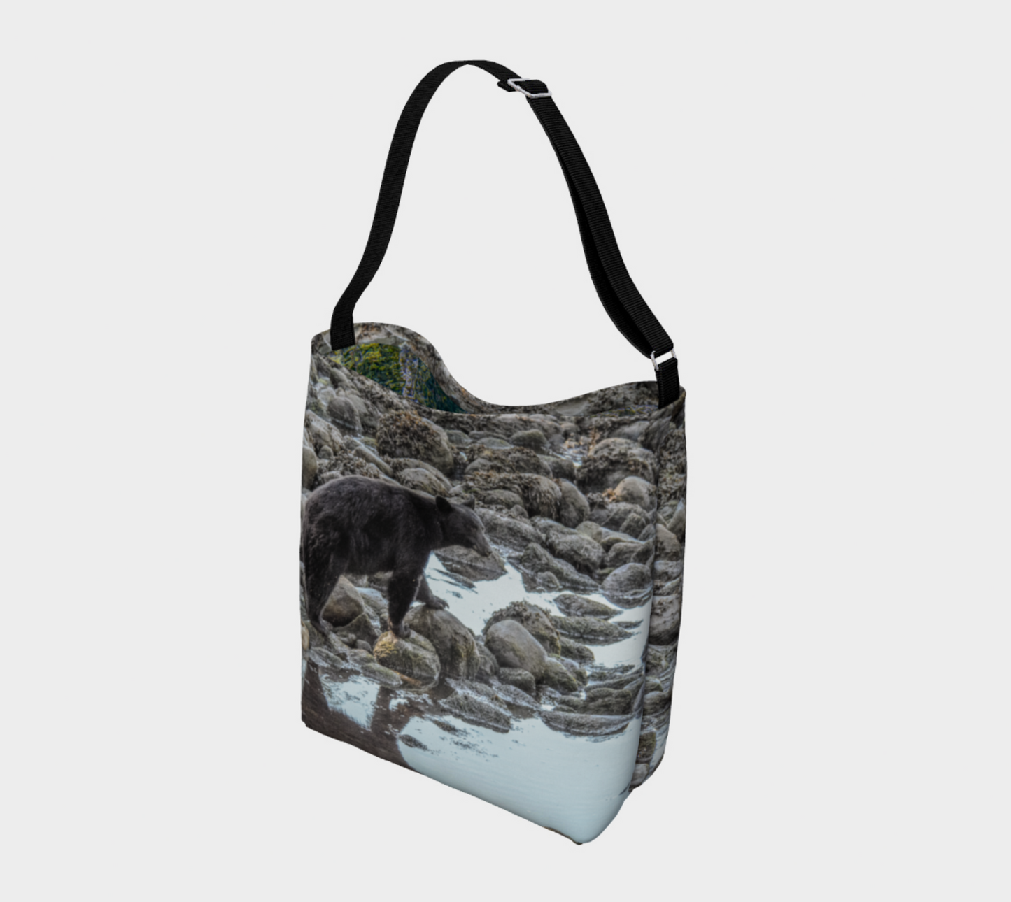 Another view of the Bear Reflection Neoprene Day Tote