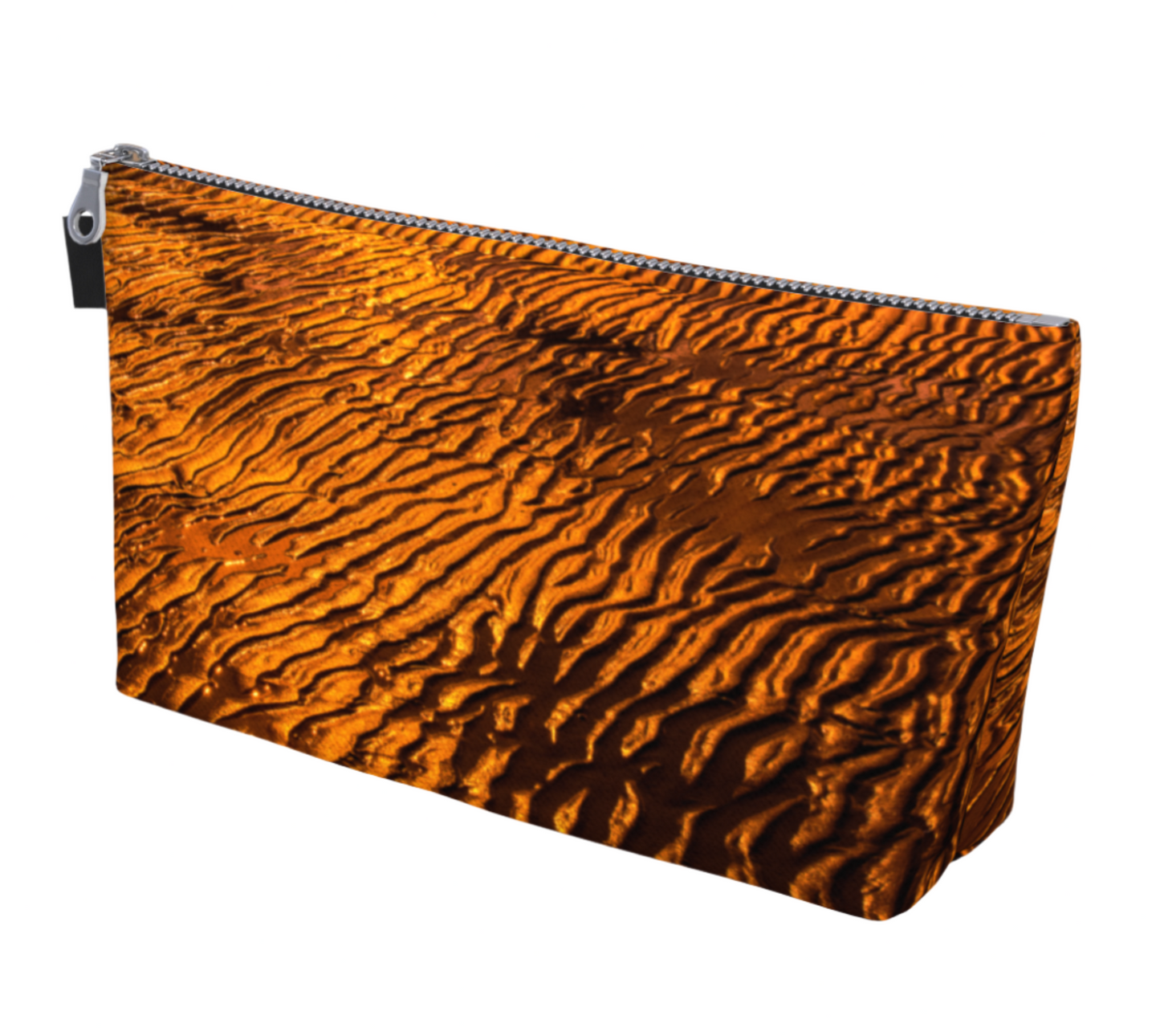 Golden Sand Makeup Bag by Vanislegoddess.com available in two sizes.