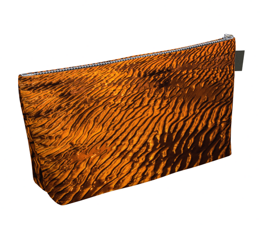 Golden Sand Makeup Bag by Vanislegoddess.com available in two sizes.