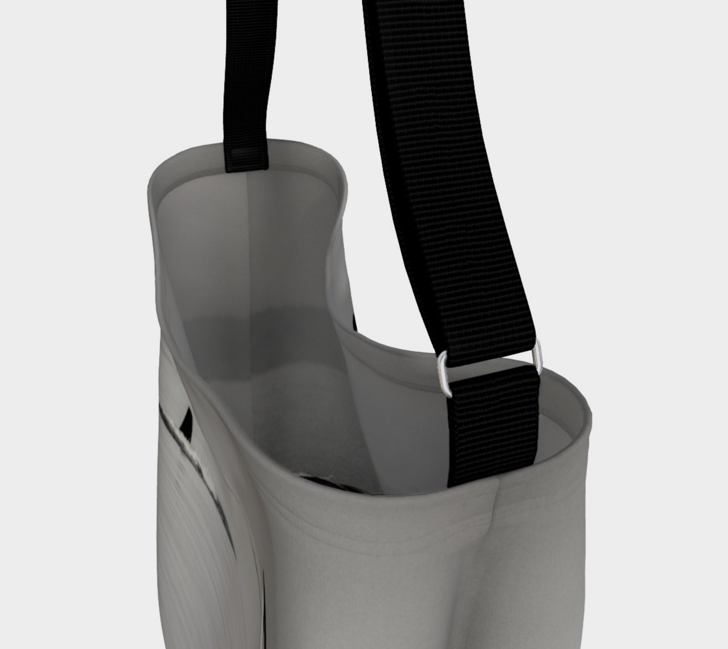 Interior Orca Spy Hop Neoprene Day Tote: Majestic Coastal Wildlife Tote Bag
