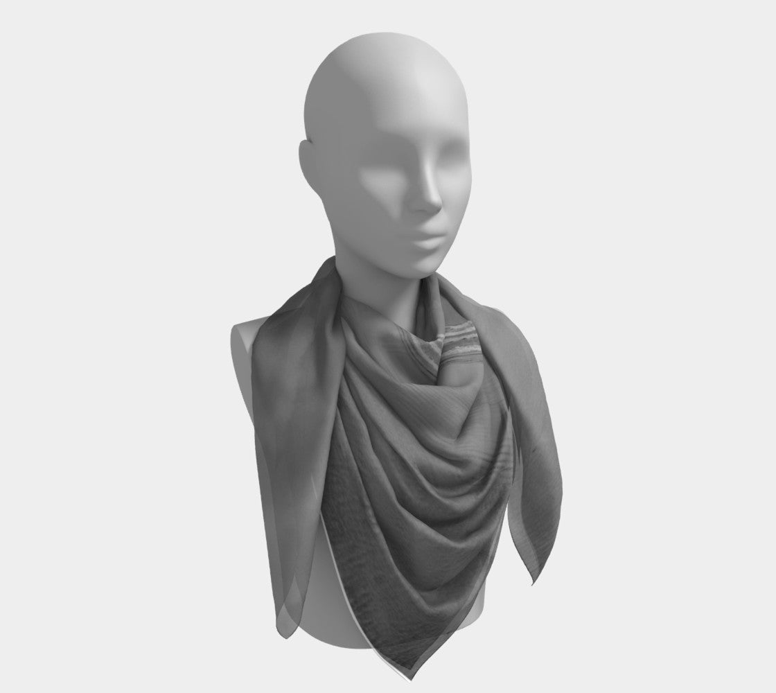 50 inch Square Scarf Worn around the neck by vanislegoddess.com