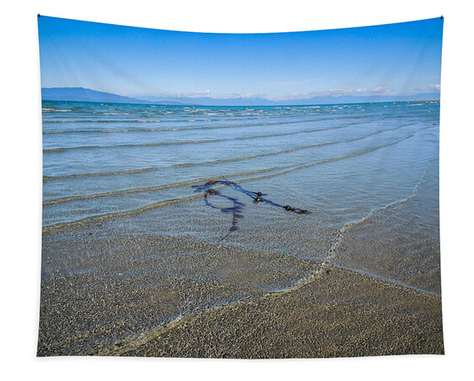 Low Tide Sway Parksville Beach Wall Tapestry