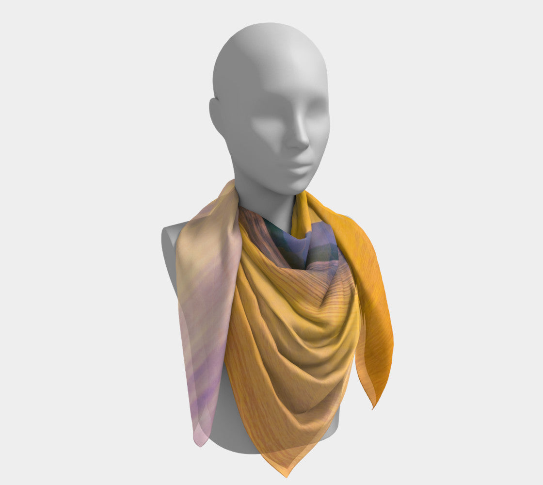 50 inch Square Scarf Worn around the neck by vanislegoddess.com