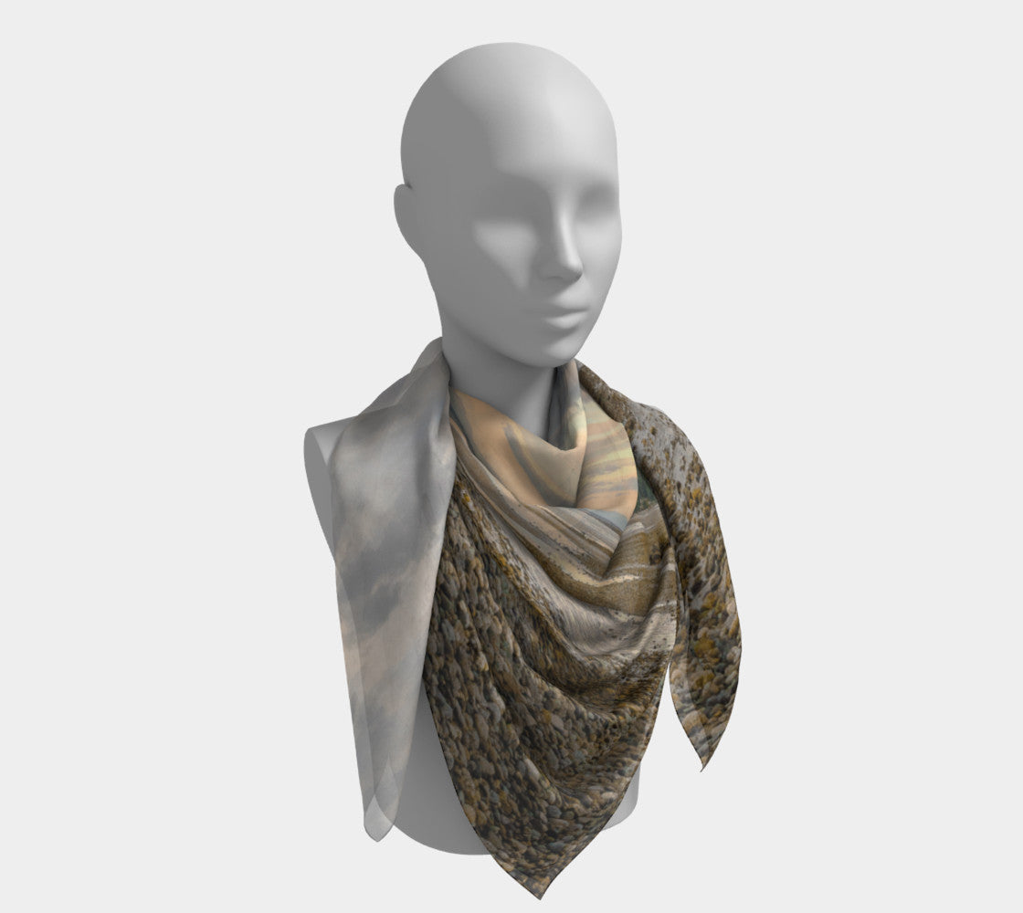 50 inch Square Scarf Worn around the neck by vanislegoddess.com