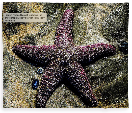 Moody Starfish Fleece Blankets