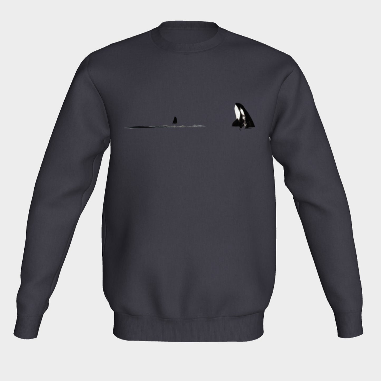 Orca Spy Hop Crewneck Sweatshirt What’s better than a super cozy sweatshirt? A super cozy sweatshirt from Van Isle Goddess! Super cozy unisex sweatshirt for those chilly days. Excellent for men or women. Fit is roomy and comfortable.