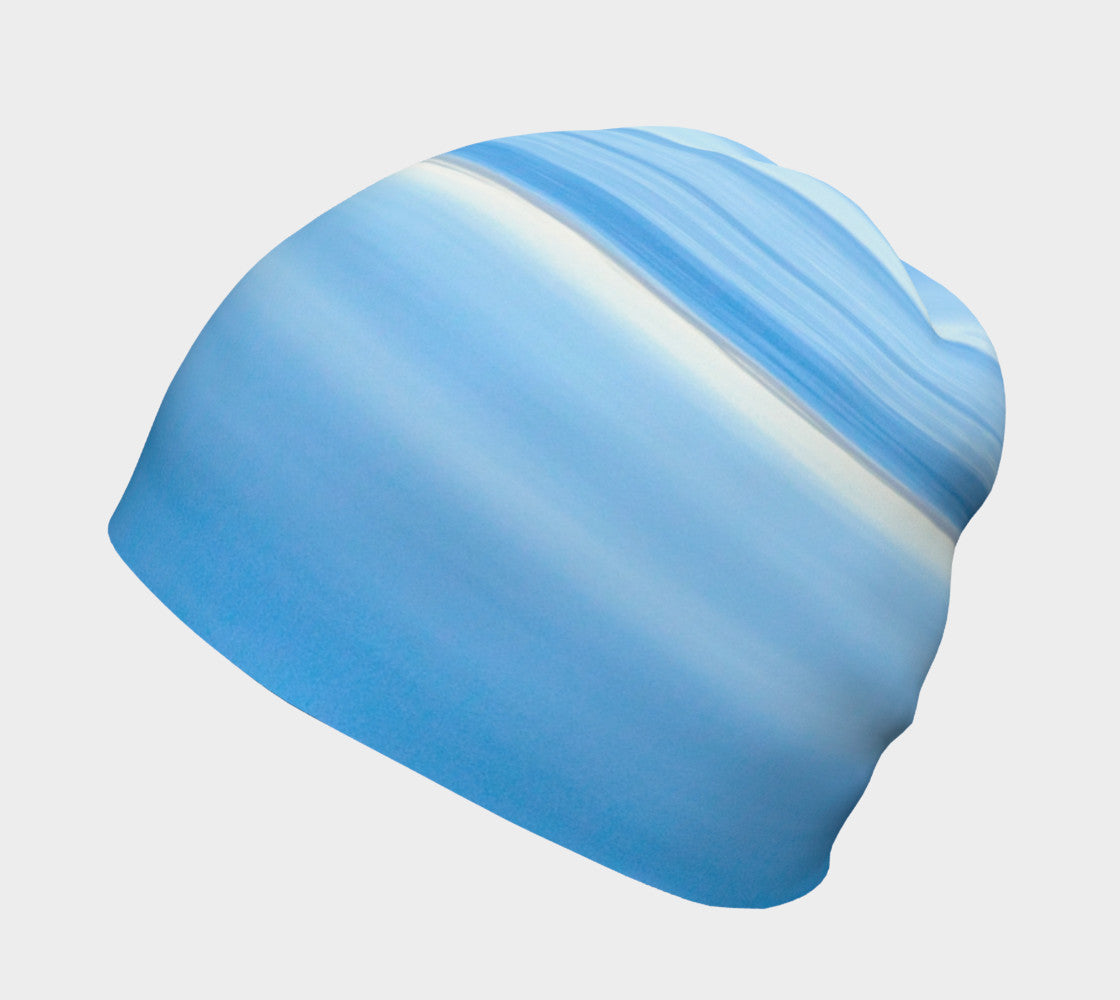 Azure Ocean's Blue Embrace Artwork Beanie by Roxy Hurtubise