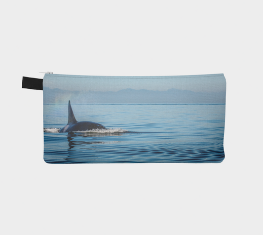 reverse side Orca Spray Pencil Case by Roxy Hurtubise vanislegoddess.com