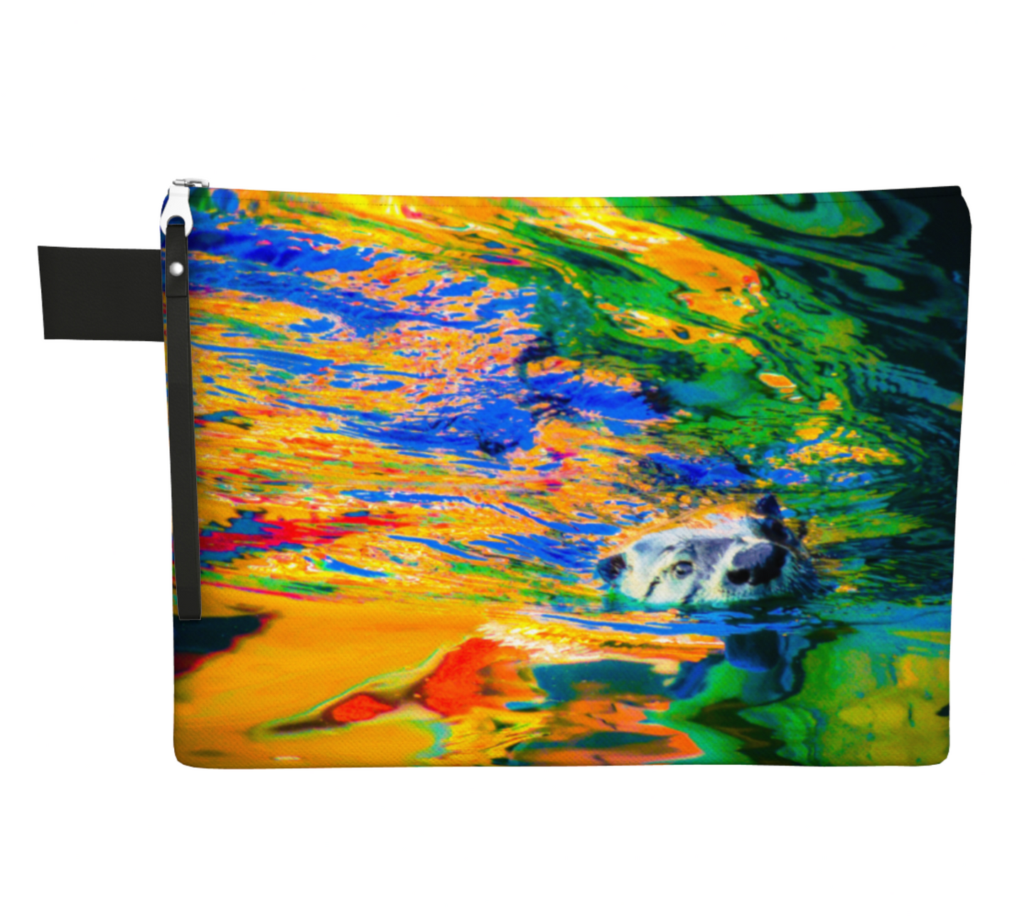Otter Art Zipper Carry All by Vanislegoddess.com available in 4 sizes.