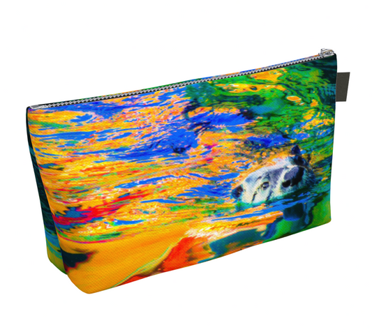 Otter Art Makeup Bag by Vanislegoddess.com is available in 2 sizes.