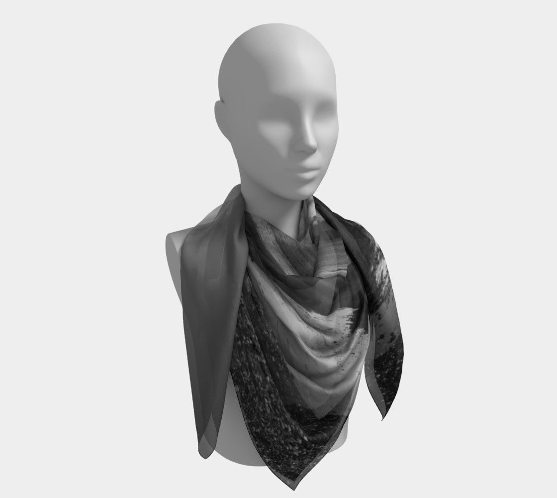 Parksville Beach 50 inch Square Scarf Worn around the neck by vanislegoddess.com