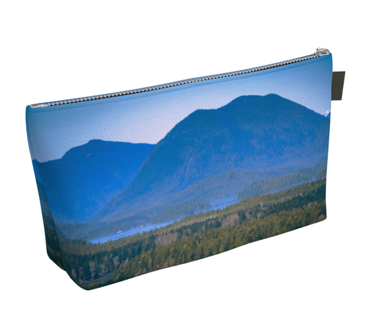 Radar Hill View Tofino Makeup Bag by Vanislegoddess.com is available in 2 sizes.