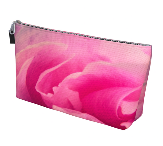 Rose Petal Kiss Makeup Bag by Vanislegoddess.com available in 2 sizes.