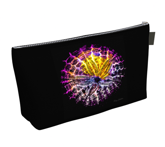 Spotlight Sand Dollar Makeup Bag by Vanislegoddess.com available in 2 sizes.