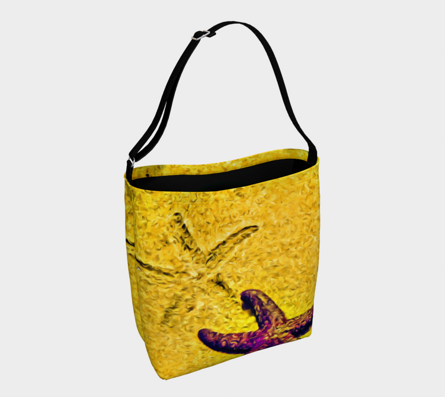 Star Track Starfish Neoprene Day Tote: Mesmerizing Coastal Charm Meets Everyday Functionality