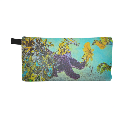 Starfish Paradise multi use storage pencil case by Roxy Hurtubise vanislegoddess.com reverse side