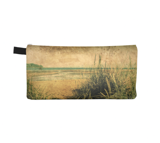 Vintage Beach multi use storage pencil case By Roxy Hurtubise vanislegoddess.com reverse side